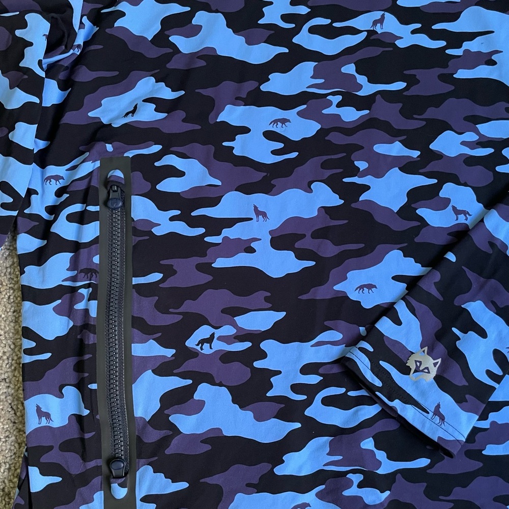 Greyson Blue Camouflage Performance Hoodie Men’s Medium M - Picture 2 of 4